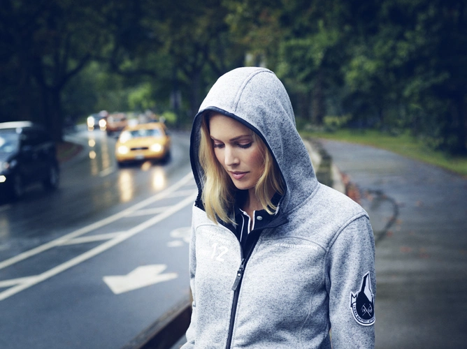 Куртка флисовая женская Santa Ana, серый меланж