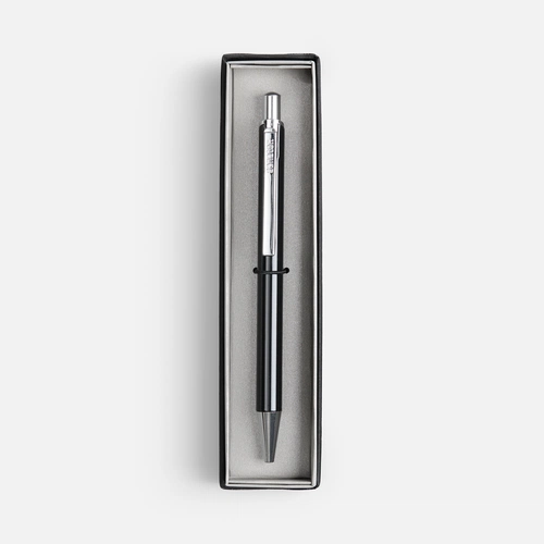 Ручка шариковая Arvent Glossy в футляре, черная