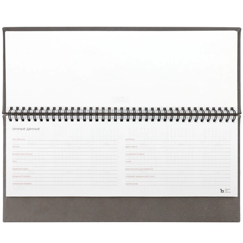 Планинг Sagrin, датированный, серый