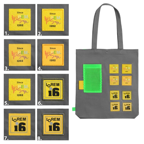 Холщовая сумка Avoska, темно-серая с кастомизацией