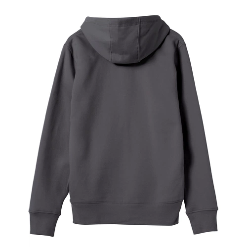 Толстовка на молнии с капюшоном унисекс King, темно-серая