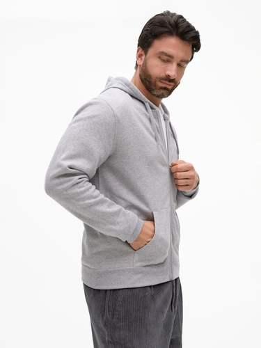 Толстовка унисекс Stone, серый меланж