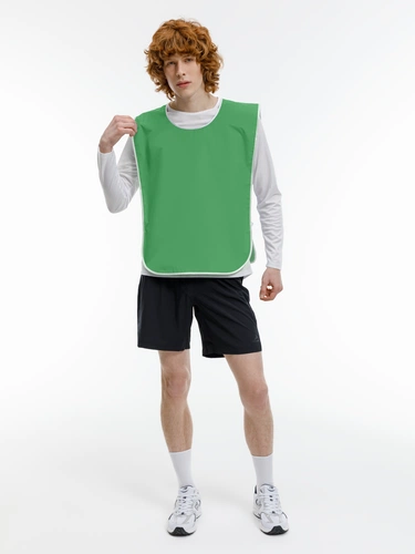 Манишка Member, зеленая с белым