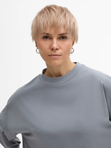 Футболка унисекс оверсайз T1, серая