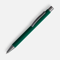 Ручка шариковая Atento Soft Touch, зеленая