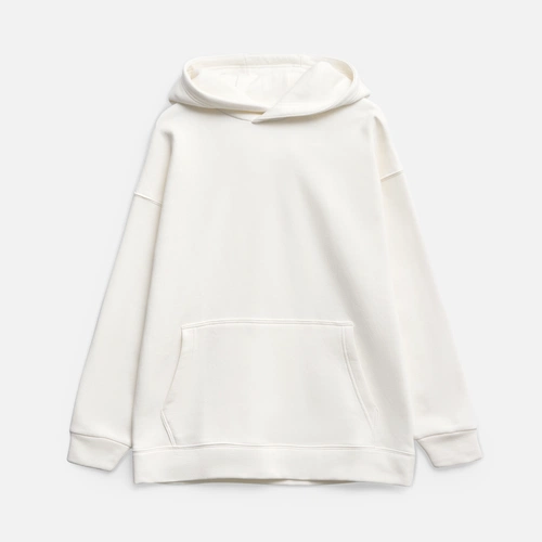 Худи оверсайз унисекс Snuggie, молочно-белое