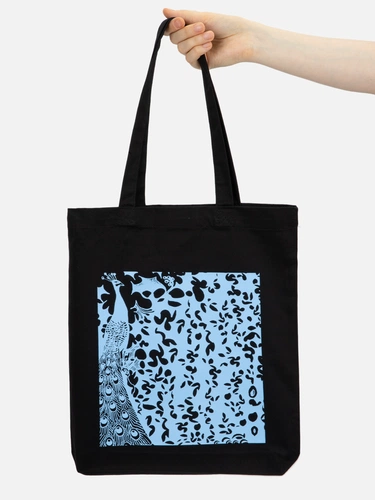 Холщовая сумка Avoska, черная с нанесением и кастомизацией