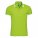 00577794 - Рубашка поло мужская Pasadena Men 200 с контрастной отделкой, зеленый лайм с белым