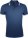 5851.47 - Рубашка поло мужская Pasadena Men 200 с контрастной отделкой, темно-синяя с белым