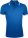 5851.46 - Рубашка поло мужская Pasadena Men 200 с контрастной отделкой, ярко-синяя с белым