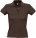 1895.59 - Рубашка поло женская People 210, шоколадно-коричневая