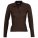 11317398 - Рубашка поло женская с длинным рукавом Podium 210 шоколадно-коричневая