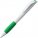 3321.69 - Ручка шариковая Grip, белая с зеленым