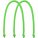 23101.92 - Ручки Corda для пакета L, ярко-зеленые (салатовые)