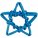 15853.02 - Плетеная фигурка Adorno, синяя звезда