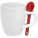 13138.65 - Кофейная кружка Pairy с ложкой, белая с красной