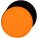 16299.22 - Лейбл из ПВХ с липучкой Menteqo Round, оранжевый неон