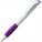 3321.67 - Ручка шариковая Grip, белая с фиолетовым