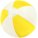 13441.80 - Надувной пляжный мяч Cruise, желтый с белым