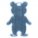 4815.40 - Пешеходный светоотражатель «Мишка», синий