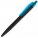 7091.43 - Ручка шариковая Prodir QS01 PRT-P Soft Touch, черная с голубым