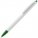 15906.69 - Ручка шариковая Tick, белая с зеленым