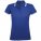 5852.46 - Рубашка поло женская Pasadena Women 200 с контрастной отделкой, ярко-синяя с белым