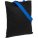 10766.38 - Холщовая сумка BrighTone, черная с ярко-синими ручками