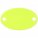 13843.89 - Шильдик металлический Alfa Oval, желтый неон