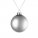 17663.10 - Елочный шар Finery Matt, 8 см, матовый серебристый