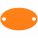 13843.22 - Шильдик металлический Alfa Oval, оранжевый неон