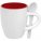 13138.56 - Кофейная кружка Pairy с ложкой, красная с белой