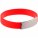 13746.50 - Силиконовый браслет Brisky с металлическим шильдом, красный