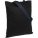 10766.34 - Холщовая сумка BrighTone, черная с темно-синими ручками