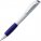 3321.64 - Ручка шариковая Grip, белая (молочная) с синим