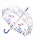 Прозрачные зонты-трости Clear Plus