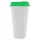 20997.90 - Стакан с крышкой Color Cap White, белый с зеленым