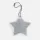 24211.60 - Пешеходный светоотражатель с цепочкой «Звезда», белый