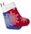 Новогодний носок «Снежинки», красный