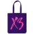Холщовая сумка «ХЗ», фиолетовая
