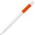 Ручка шариковая Swiper SQ, белая с оранжевым
