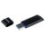Флешка Uniscend Slalom, черная с синим, USB 3.0, 16 Гб