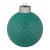 Елочный шар Queen с лентой, 8 см, зеленый
