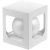 Елочный шар Gala Matt в коробке, 8,5 см, белый