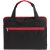 Конференц-сумка Unit Сontour, черная с красной отделкой