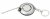Брелок-фонарик Diode с рулеткой 1,5 м, серебристый с черным