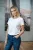 Футболка женская Ladies American U, светлый меланж