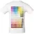 Футболка T-bolka 160 c DTG-печатью Kornit Color Chart 2, белая