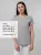 Футболка женская T-bolka Stretch Lady, серый меланж