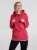 Толстовка с капюшоном унисекс Hoodie, красный меланж